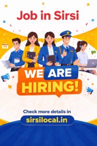 receptionist job in Sirsi