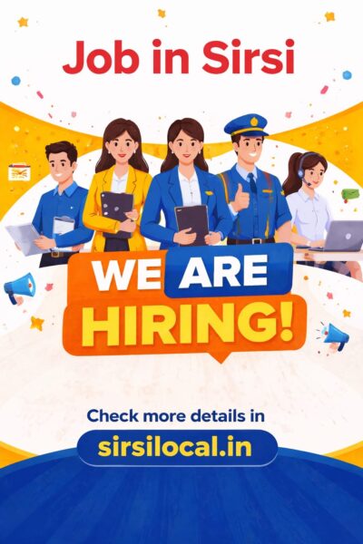 receptionist job in Sirsi