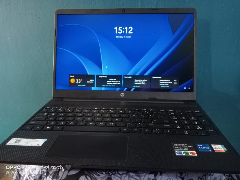 HP LAPTOP 15S (Fq4022TU) I5 CORE 11th GEN