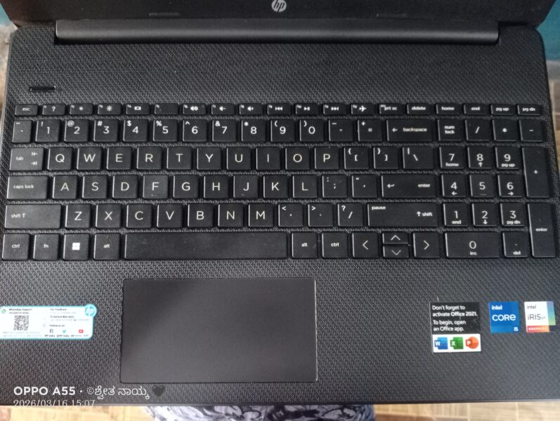 HP LAPTOP 15S (Fq4022TU) I5 CORE 11th GEN