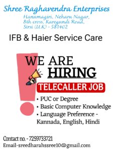 Telecaller Job|IFB & Haier Service