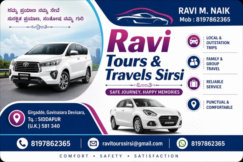 Ravi Tours & Travels Sirsi