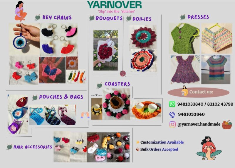 Handmade crochet items available