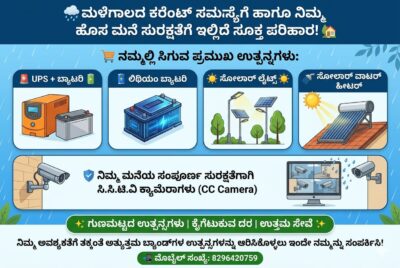 Solar CCTV UPS Battery Products