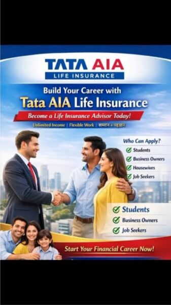 Hiring – Part Time | Full Time Advisors – TATA AIA Life Insurance
